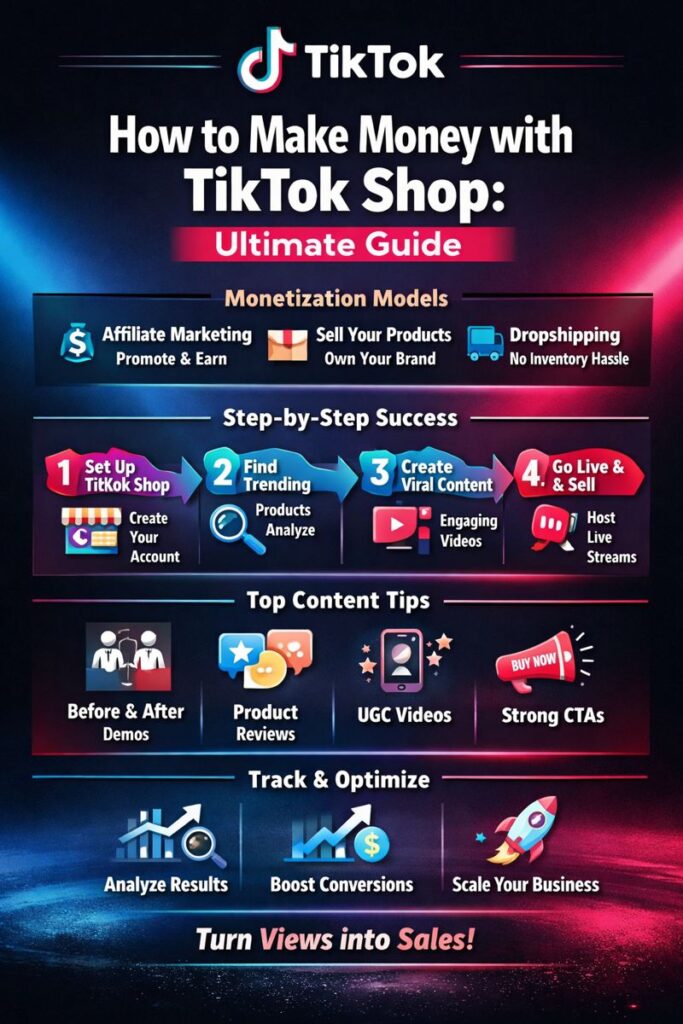 Ultimate Guide: How to Make Money with TikTok Shop (Step-by-Step)